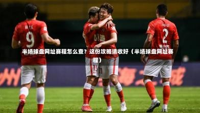  半场球盘网址赛程怎么查？这份攻略请收好（半场球盘网址赛程）